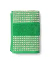 Juna Check Hand Towel In Green/sand