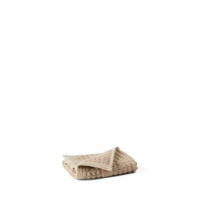 Juna Check Washcloth 11.8" X 11.8" In Sand