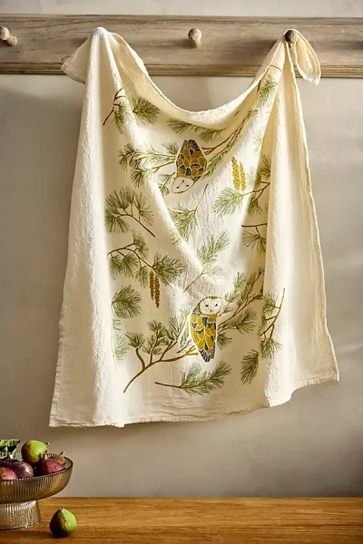 June & December Night Owl Dish Towel In Multi