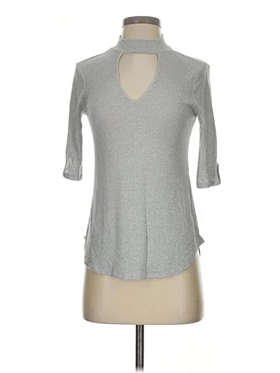 Pre-owned June & Hudson 3/4 Sleeve T-shirt In Gray