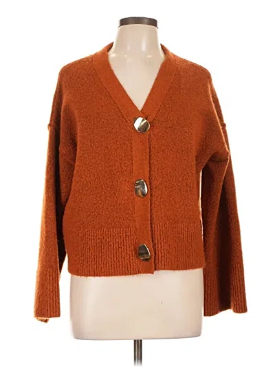 Pre-owned June & Hudson Cardigan Sweater In Orange