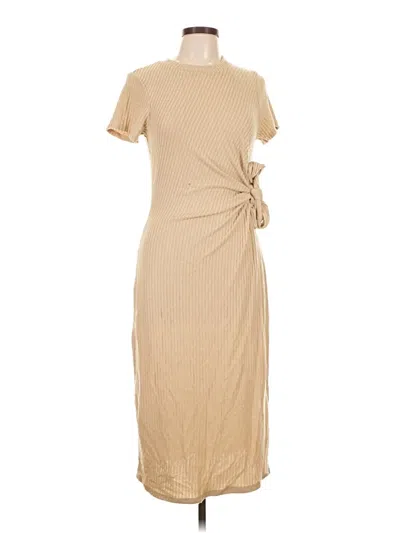 Pre-owned June & Hudson Casual Dress In Tan