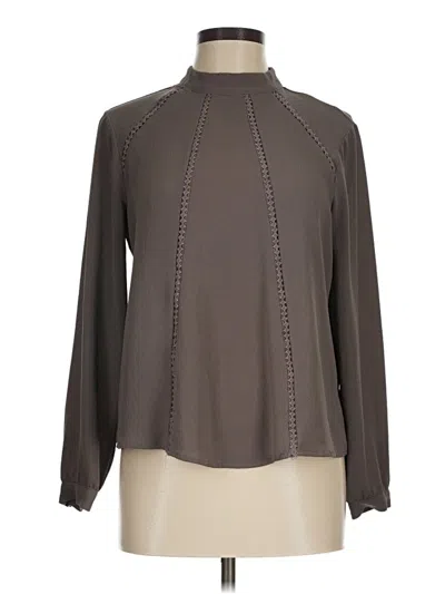 Pre-owned June & Hudson Long Sleeve Blouse In Gray