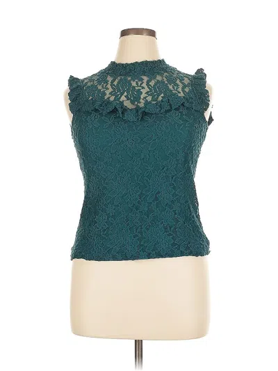 Pre-owned June & Hudson Sleeveless Blouse In Blue