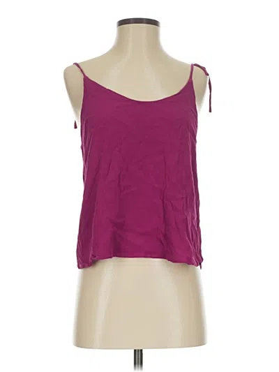 Pre-owned June & Hudson Sleeveless Blouse In Burgundy
