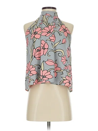 Pre-owned June & Hudson Sleeveless Blouse In Gray