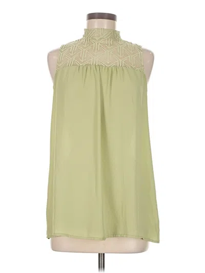 Pre-owned June & Hudson Sleeveless Blouse In Green