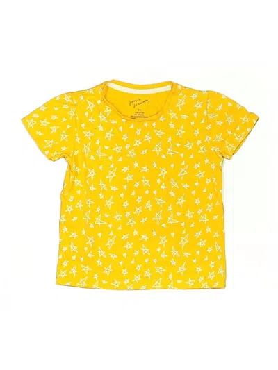 Pre-owned June & January Kids' Short Sleeve T-shirt In Yellow