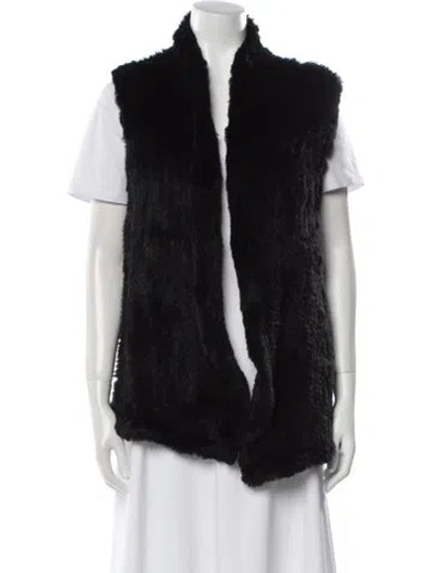 Pre-owned June Fur Fur Jacket In Black