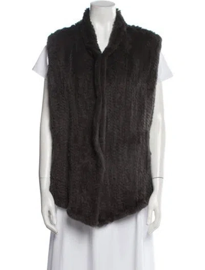 Pre-owned June Fur Fur Jacket In Brown