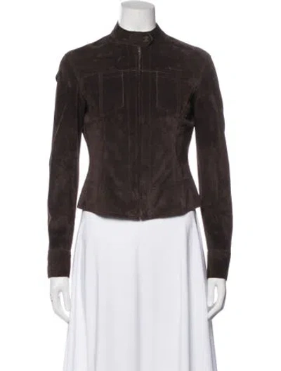 Pre-owned June Leather Jacket In Brown