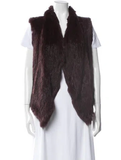 Pre-owned June Mesh Vest In Purple