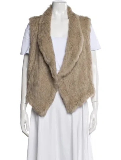 Pre-owned June Vest In Brown