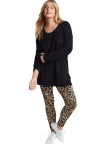 June + Vie Classic Ankle Legging In Black