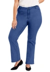 June + Vie Curvie Fit Bootcut Jeans In Blue