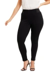 June + Vie Formfit Classic Ponte Pant In Black