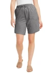 June + Vie French Terry Shorts In Gray