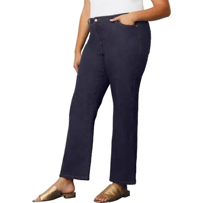 June + Vie June Fit Boyfriend Jeans In Blue