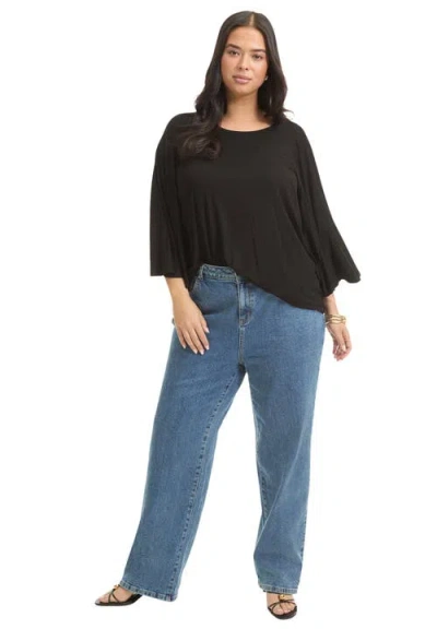 June + Vie June Fit High-rise Straight-leg Stretch Jeans In Multi