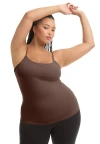 June + Vie One+only Bra Cami In Brown