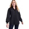 June + Vie Poplin La Vie Tunic In Black