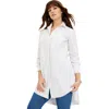 June + Vie Poplin La Vie Tunic In White