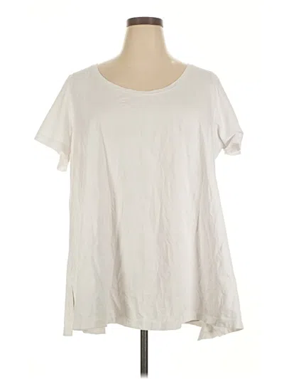 Pre-owned June + Vie Short Sleeve T-shirt In Ivory
