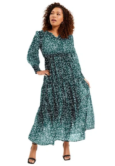 June + Vie Tiered Maxi Dress