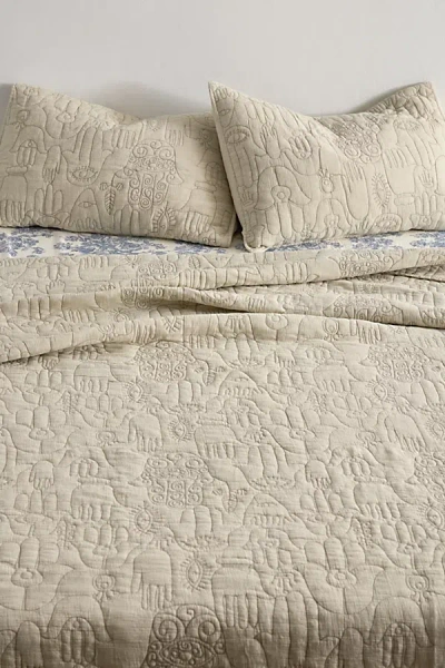 Jungalow By Justina Blakeney Jungalow Hamsa Quilt Set In Natural At Urban Outfitters