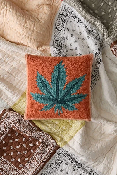 Jungalow By Justina Blakeney Mary Jane Hook Throw Pillow In Orange At Urban Outfitters