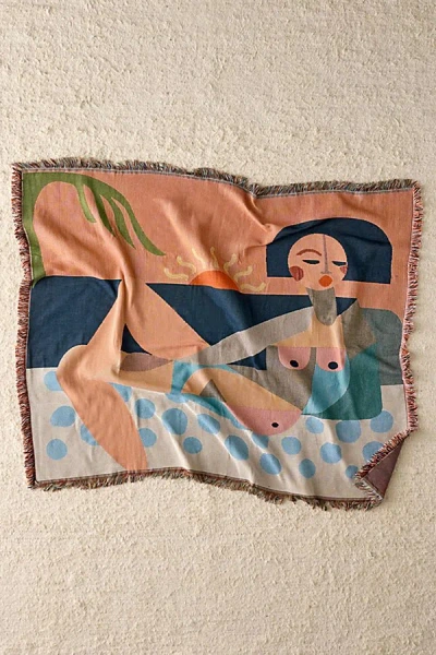 Jungalow By Justina Blakeney Nude Beach Tapestry Throw Blanket In Natural At Urban Outfitters