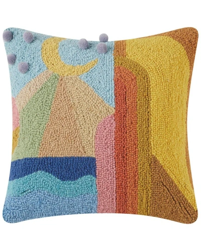 Jungalow By Justina Blakeney One Day With Pom-poms Hook Pillow In Multi