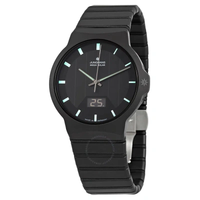 Junghans Force Analog-digital Black Dial Mega Solar Men's Watch 018/1938.44 In Black / Digital