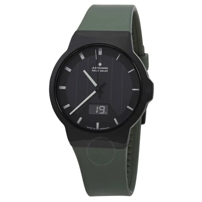 Junghans Force Mega Solar Quartz Black Dial Men's Watch 018/1002.00 In Gray