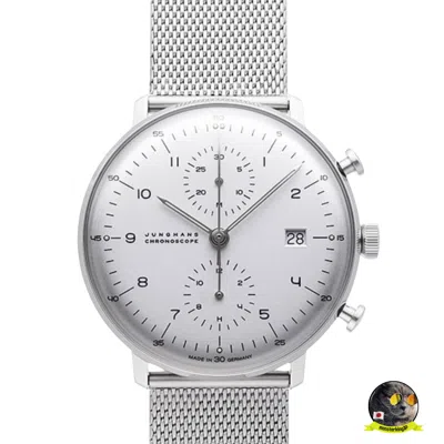 Pre-owned Junghans Max Bill Chronoscope 027/4003.46 Automatic Sapphire Crystal 40mm