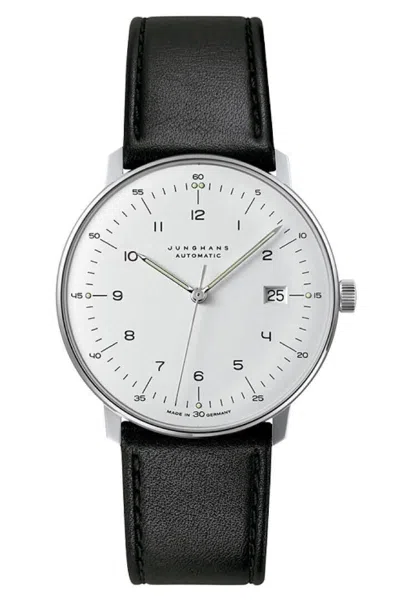 Pre-owned Junghans Max Bill Men's 027/4700.02 Automatic Watch Sapphire Silver Dial