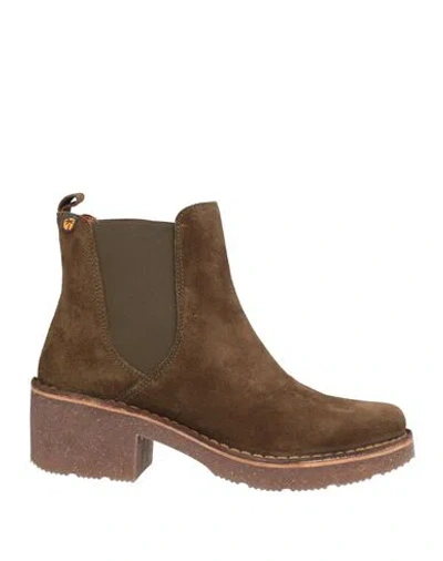 Jungla Woman Ankle Boots Brown Size 8 Leather