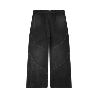 Pre-owned Jungles Denim Slant Pant 'washed Black' | Men's Size L