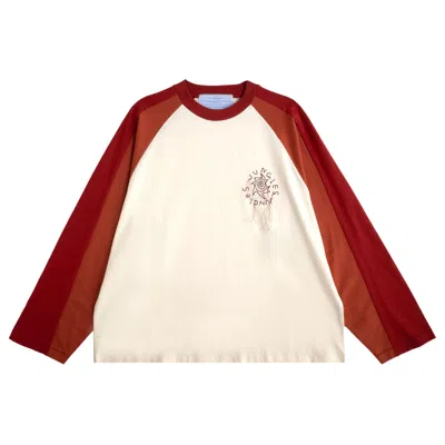 Pre-owned Jungles Double Layer Sleeve Tee 'rust' | Brown | Men's Size L