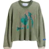 Jungles Embrace Two Tone Rib Sweater