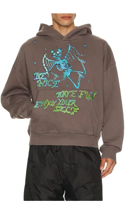 Jungles Enjoy Yourself Hoodie In Brown