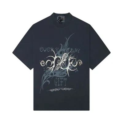 Pre-owned Jungles Gift Tee 'vintage Blue' | Men's Size L