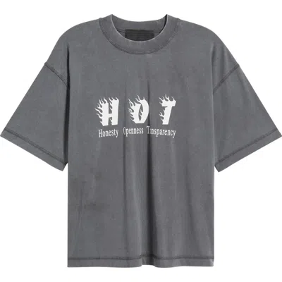 Jungles Hot Cotton Graphic T-shirt In Gray