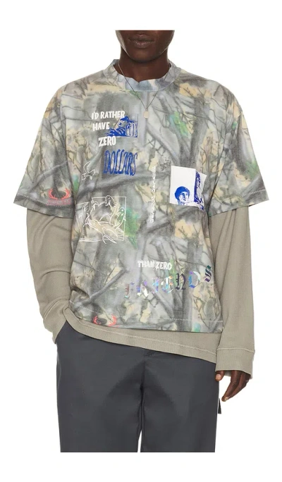 Jungles Id Rather Camo Tee In Multi