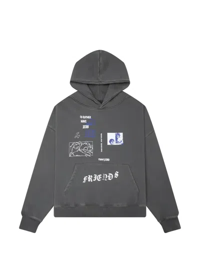 Jungles Jungles Graphic-print Hoodie In Gray