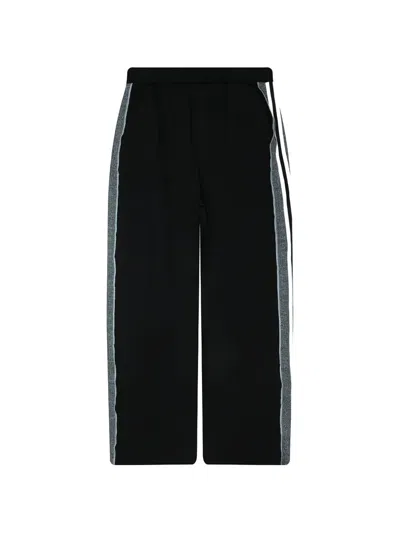 Jungles Jungles Knit-panel Track Pants In Black