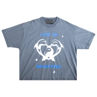 Pre-owned Jungles Life Is Beautiful Tee 'blue' | Men's Size M