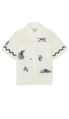 JUNGLES LIVE YOUR LIFE WITH EASE BUTTON UP SHIRT