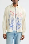 Jungles Magic Scribbles Button-up Shirt In Neutral