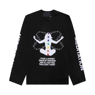 Pre-owned Jungles Meditation Long-sleeve Tee 'black' | Men's Size L
